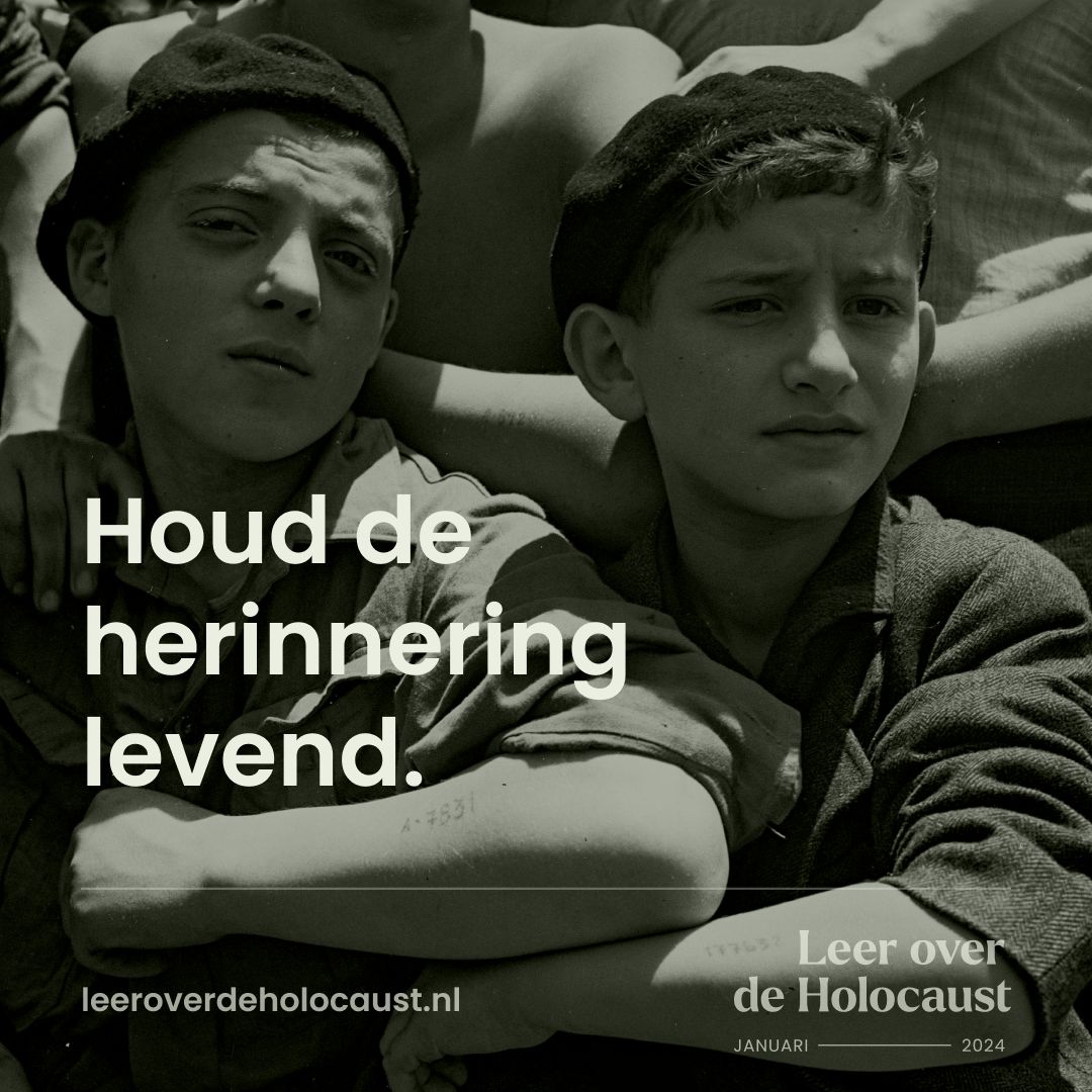 Landelijke campagne 'Leer over de Holocaust' 