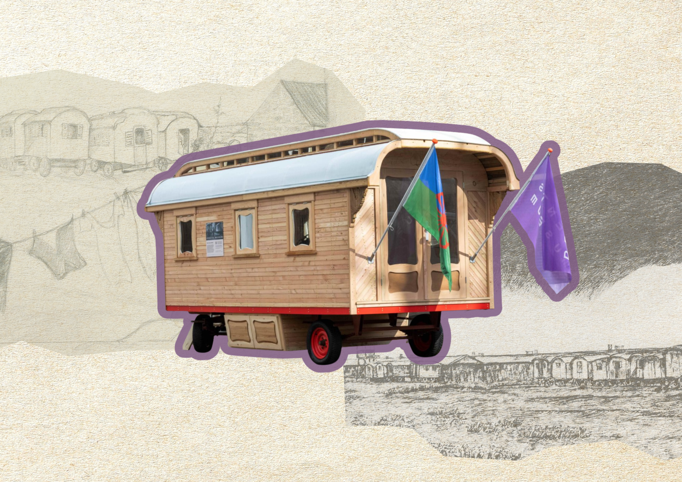 Woonwagen bij kamp Westerbork vanaf 16 augustus